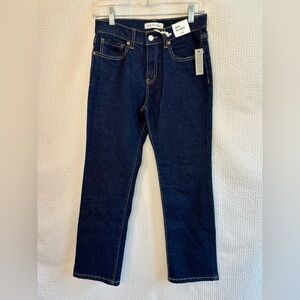 Witty Fox Dark Blue Slim Straight Leg Jeans Juniors Size 3/26 Stretch Denim NWT